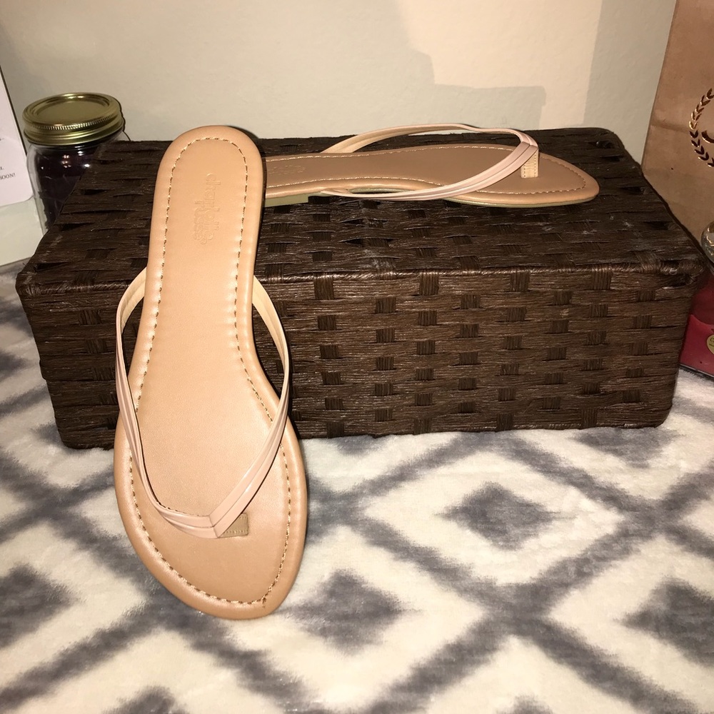 Charlotte Russe Nude Flip Flop Sandal